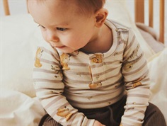 Name It peyote melange bear striped bodysuit